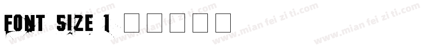 font-size 1字体转换